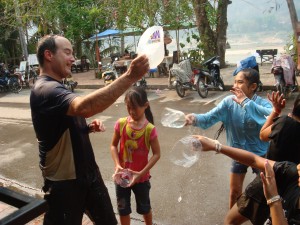 Luang Prabang water fight