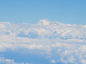 Mt. Everest from jet plane
